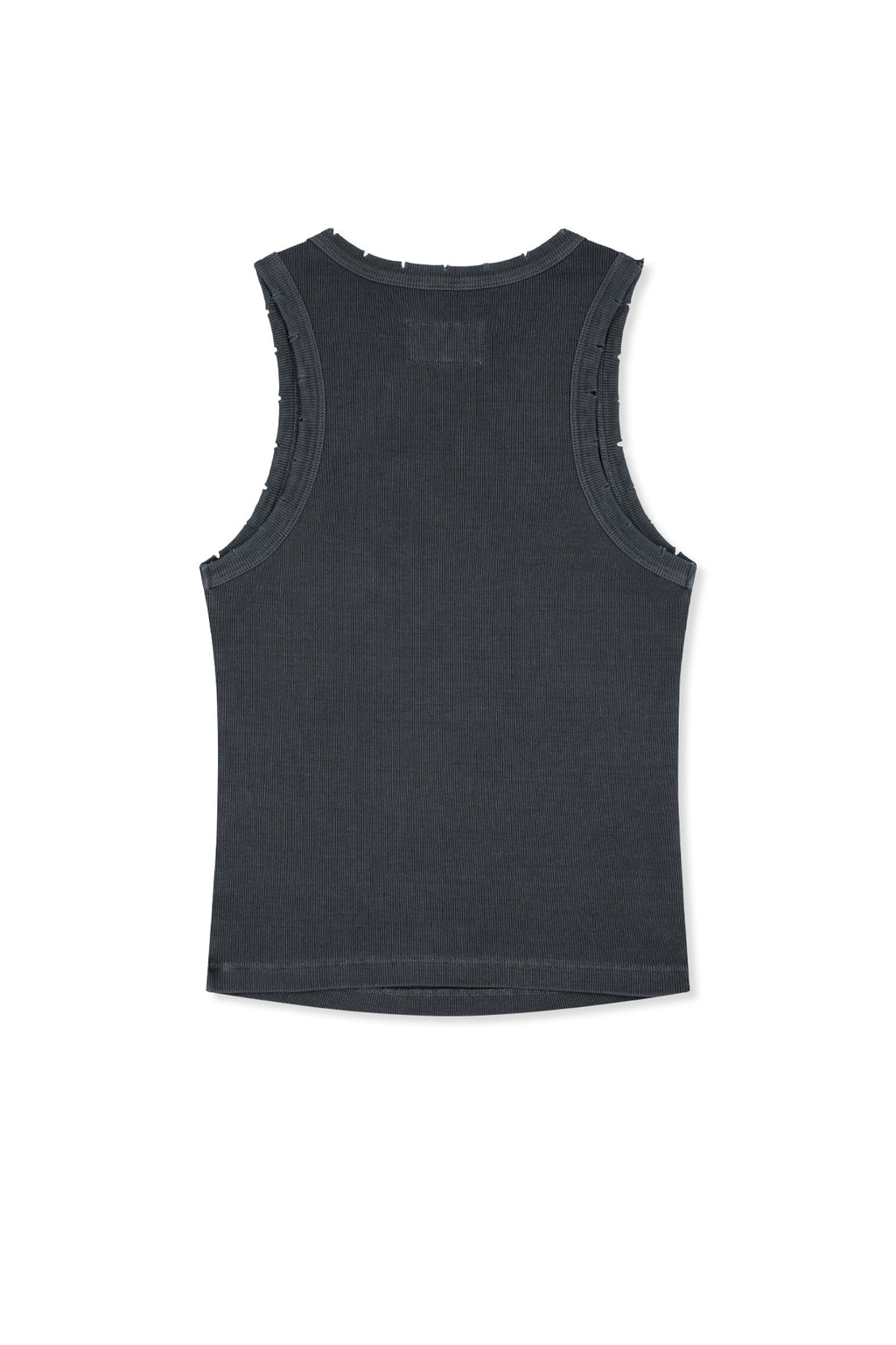 Matinkim Distressed Sleeveless Logo Top IN Charcoal