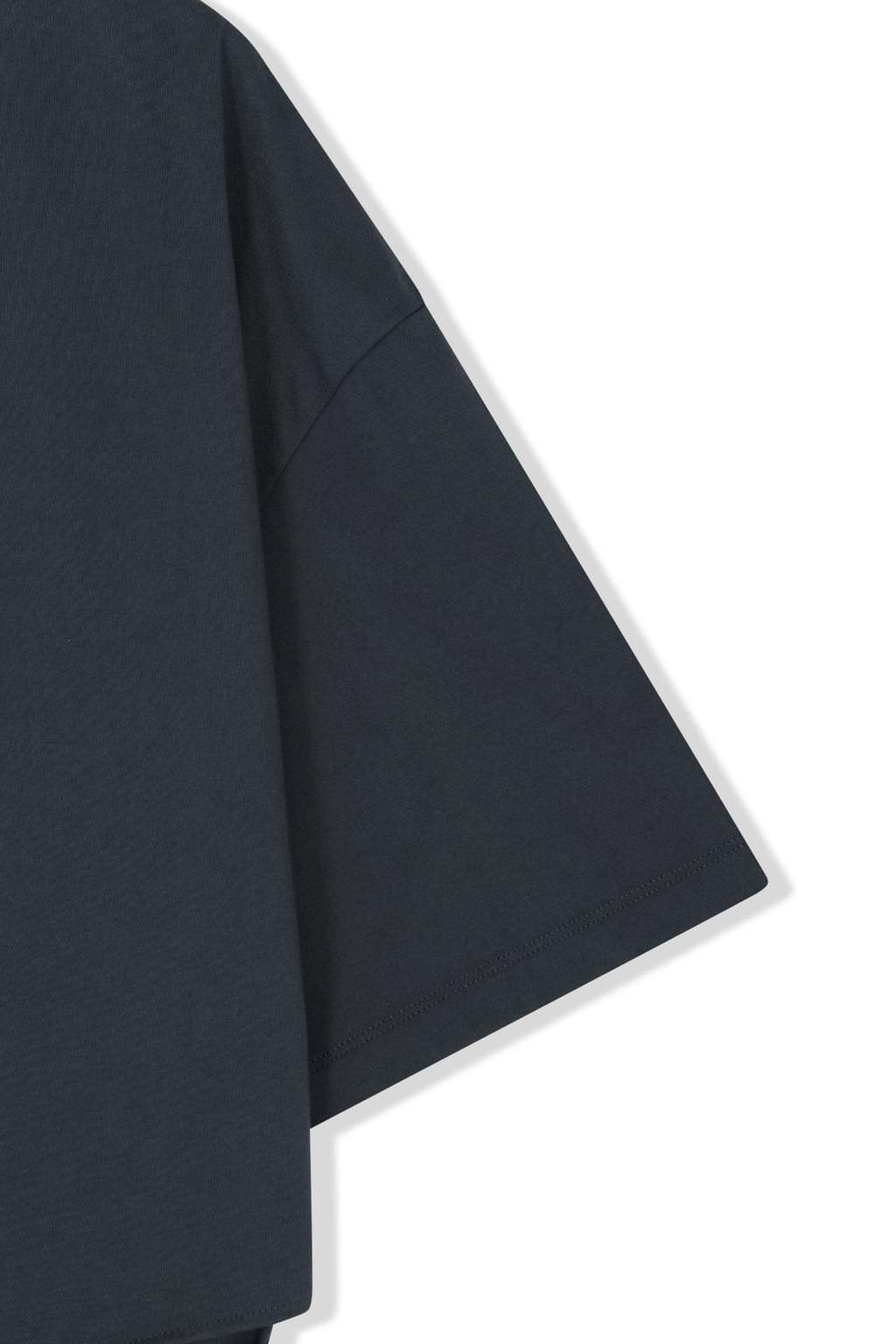 Matinkim Tie Detail Draped Logo Top IN Charcoal