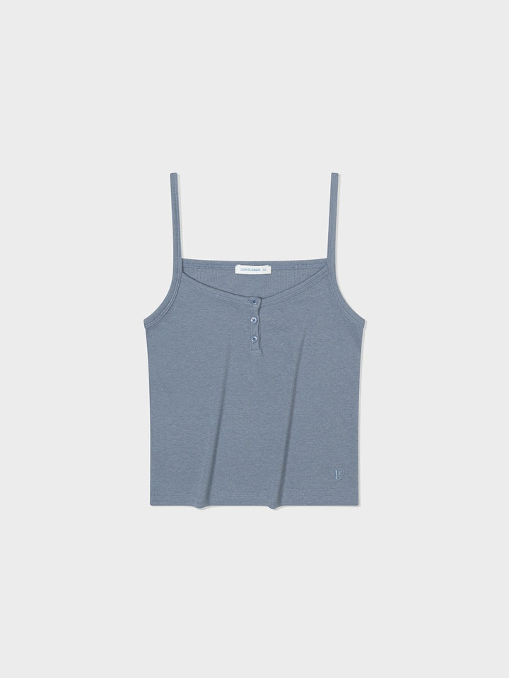 Low Classic Henley Neck Camisole Blue