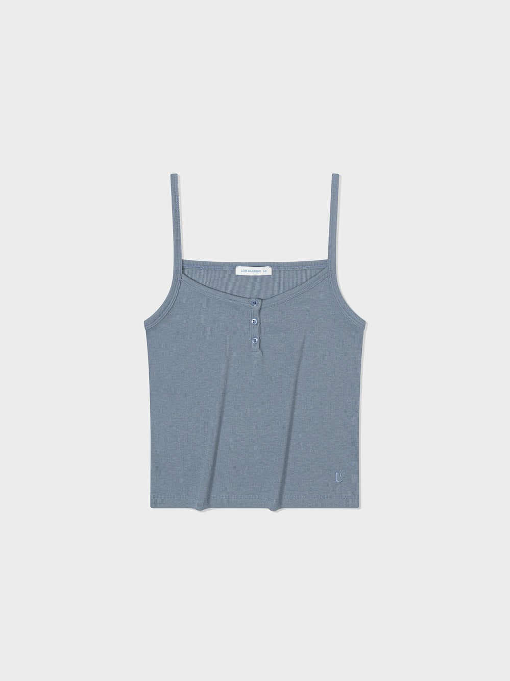Low Classic Henry Neck Camisole Blue