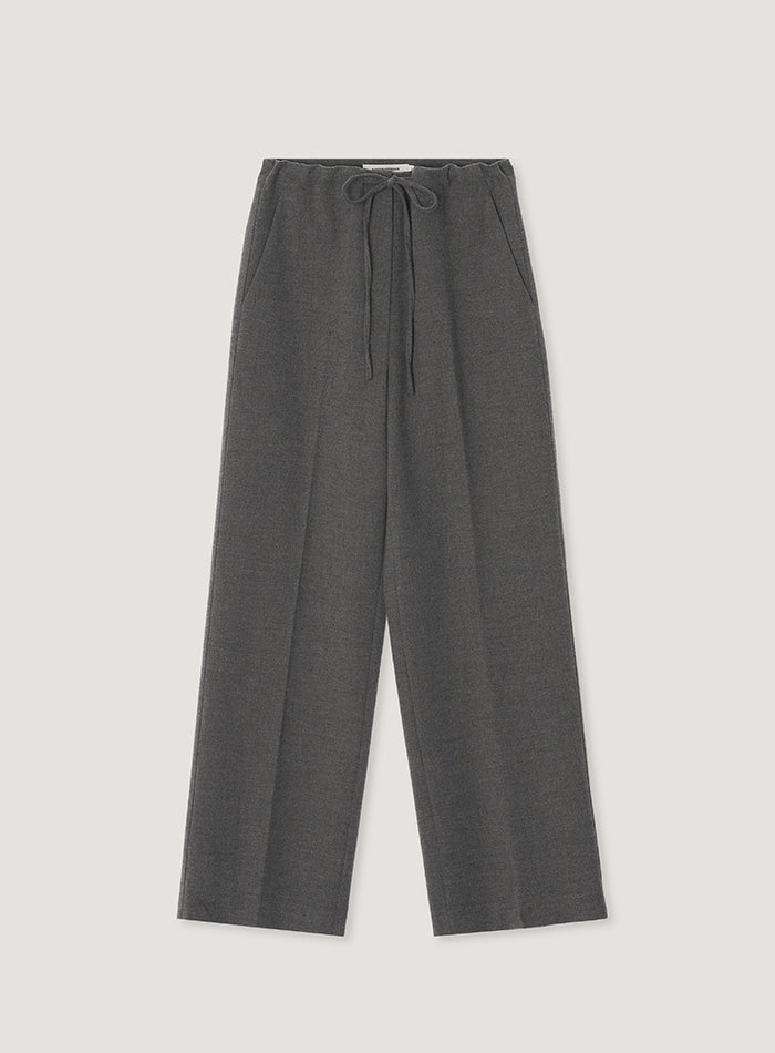 Mango Maniplease Cozy Wool Pants Grey