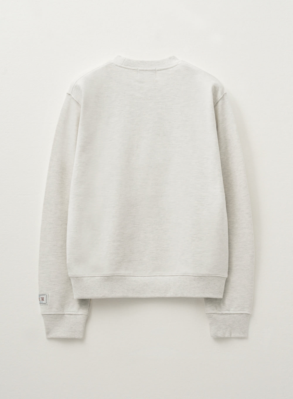 [satur] (W) Classic Logo Sweatshirt - Ivory Beige