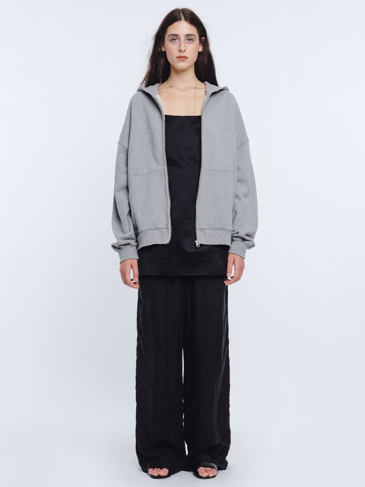 Margesherwood Basic Hood Jersey Jumper grey