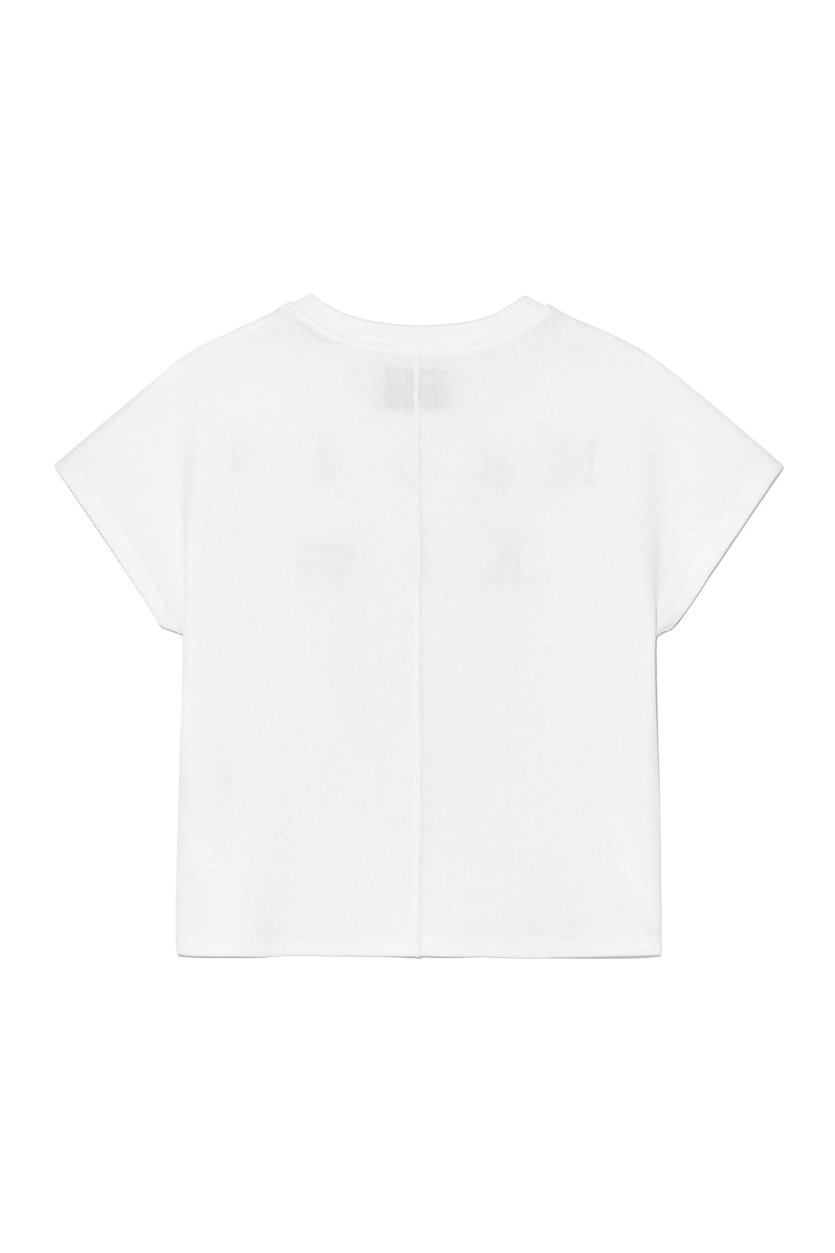 [matinkim] PINTUCK LAYERED SLIM CROP TOP IN WHITE