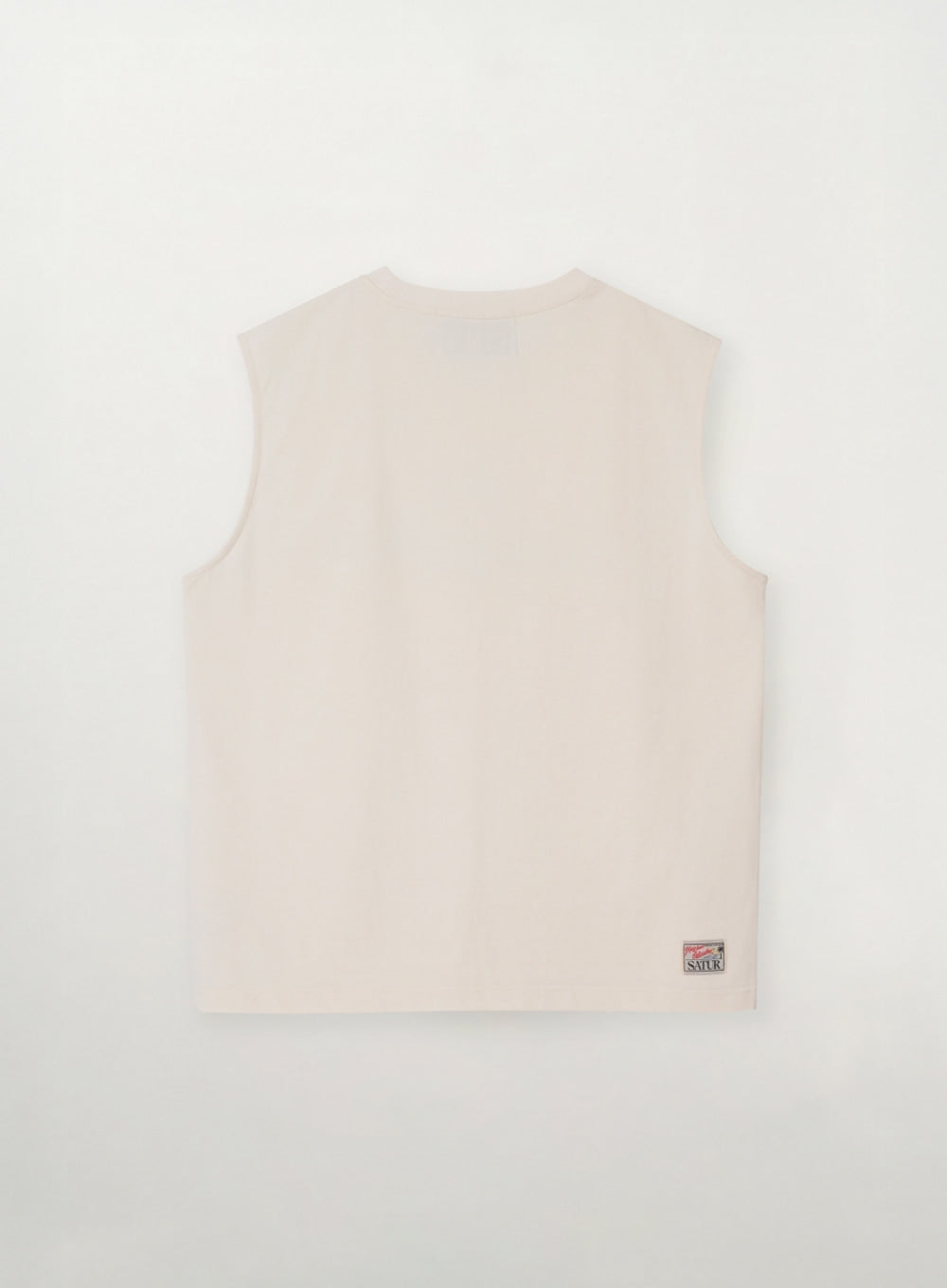 Saturday Mood Lettering Sleeveless - Cream