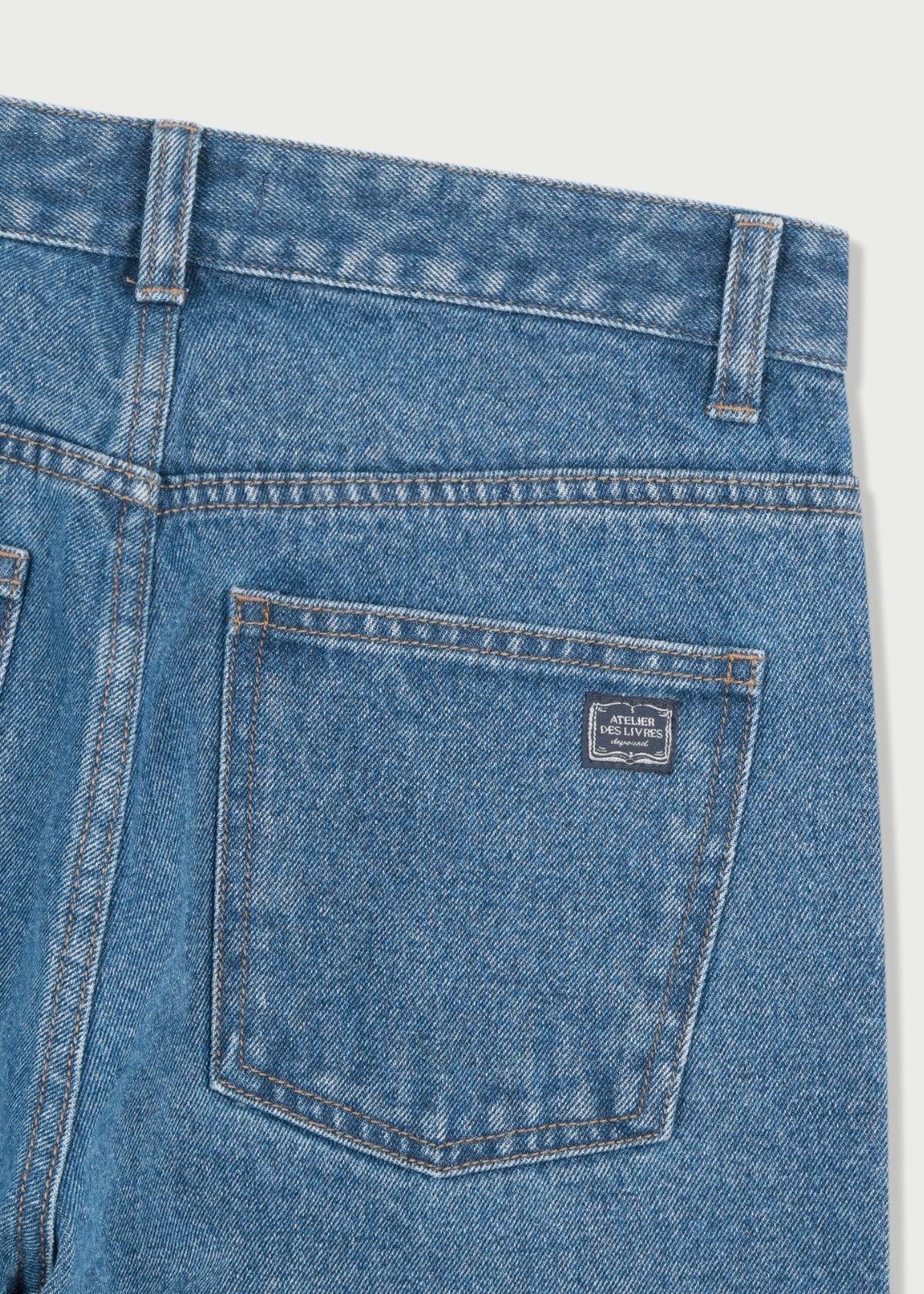 Depound classic straight denim pants - blue