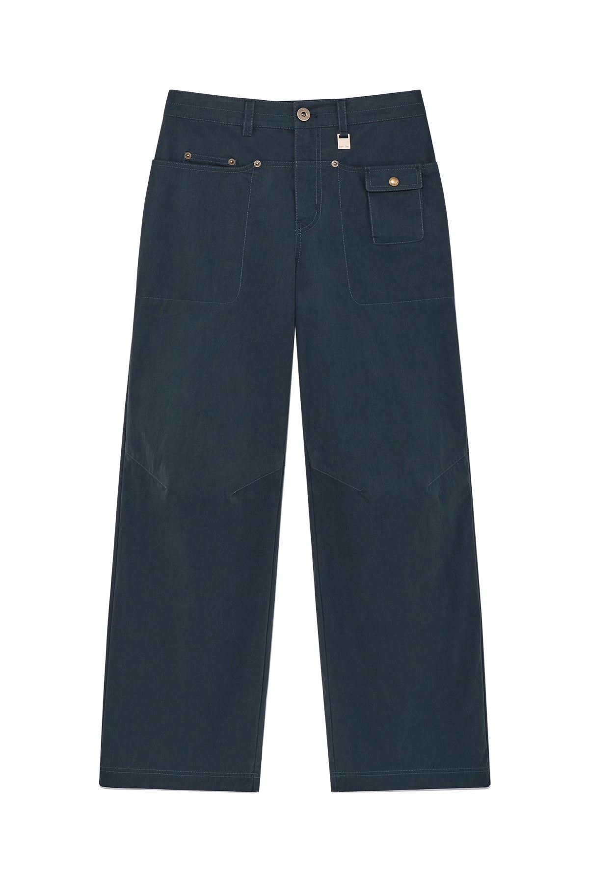 Matinkim Snap Pocket Point Fatigue Pants IN Navy