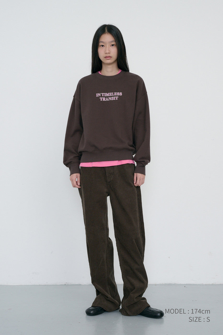 Dunst Unisex Slogan Sweatshirt Brown
