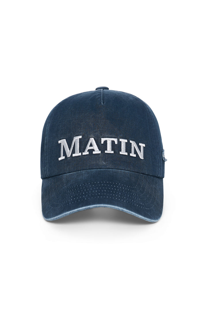 Matinkim Matin Flat Crown Ball Cap IN Navy