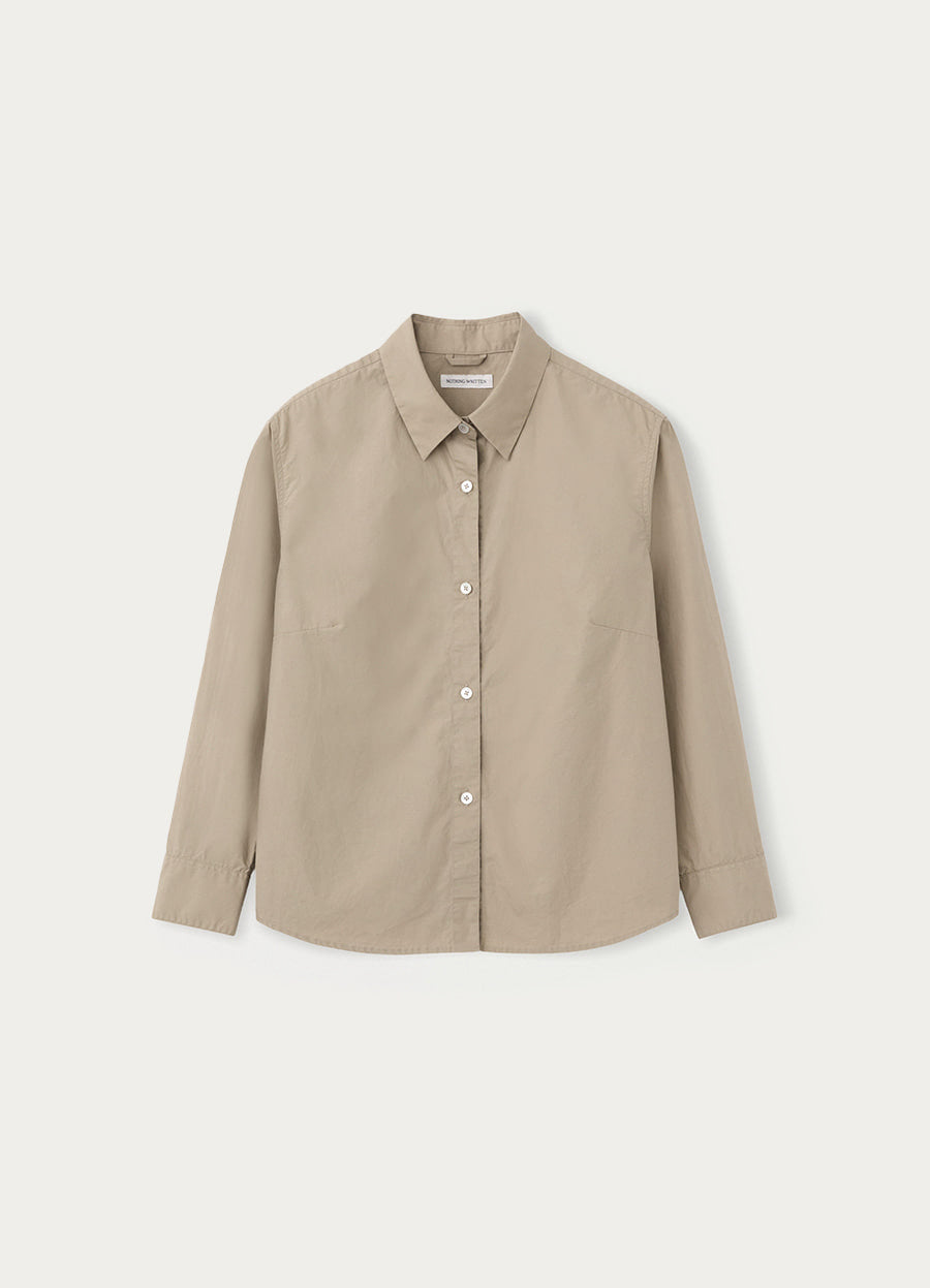 Nothing Written Arietta button shirt (Camel beige)