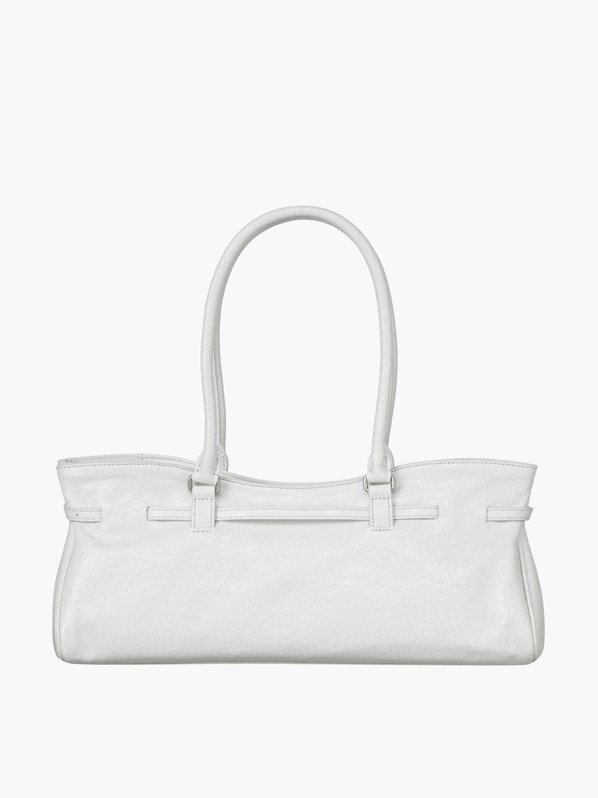 Margesherwood Soft Grandma Shoulder Bag off white cracked