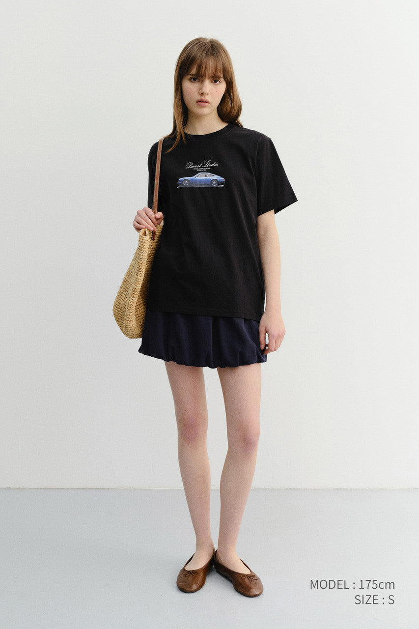 Dunst Unisex Summer Holiday Car T-Shirt Black