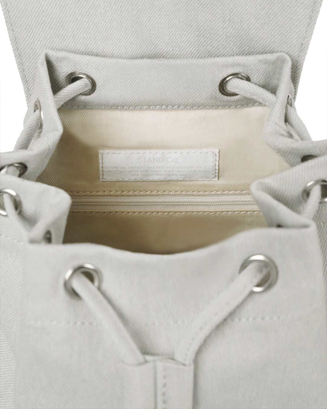 Hug Backpack · Grey Denim