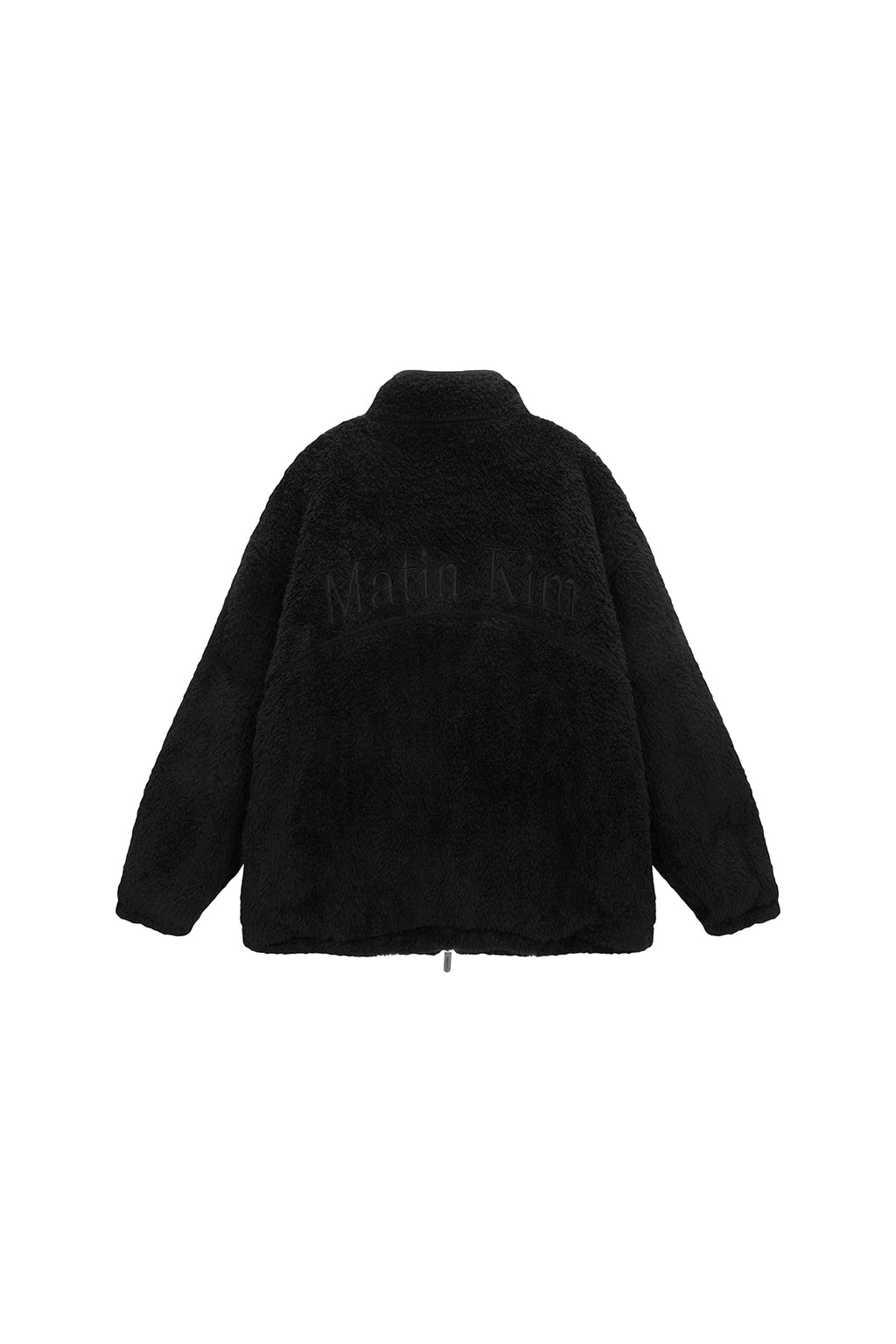 Matinkim Back Logo Fleece Jumper For Men IN Black