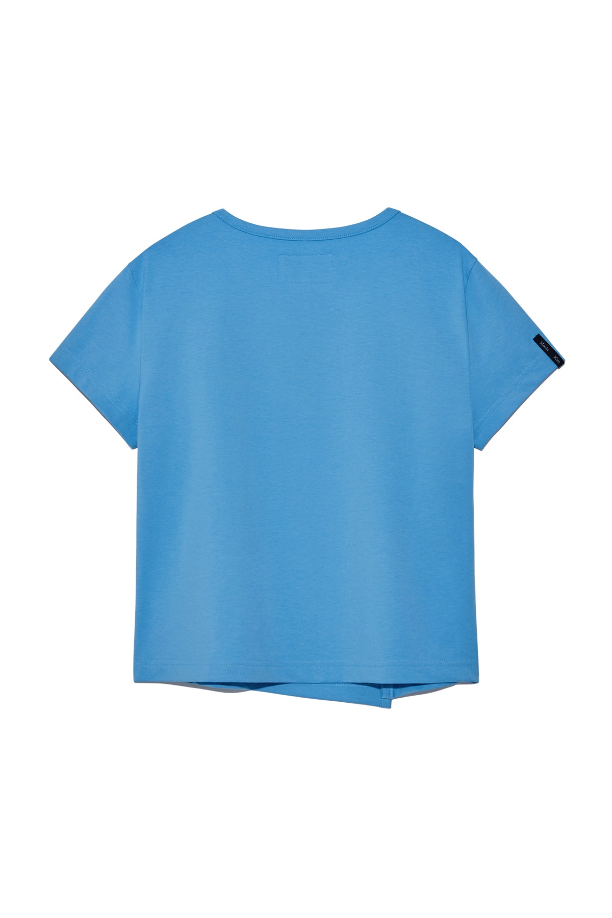 Matinkim Slit Button Point Crop Top IN Blue