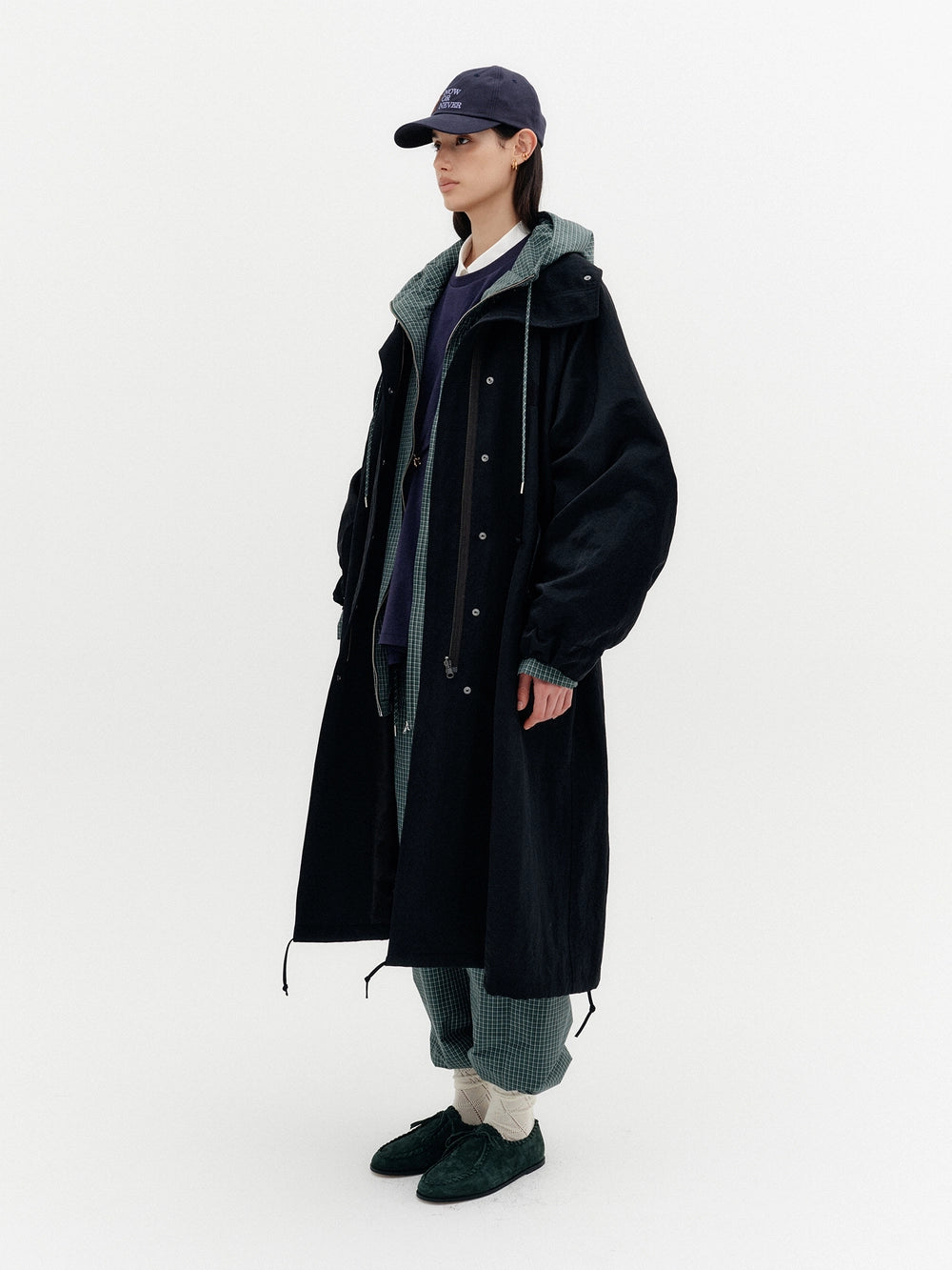 EENK Reversible High-Neck Long Jumper - Black