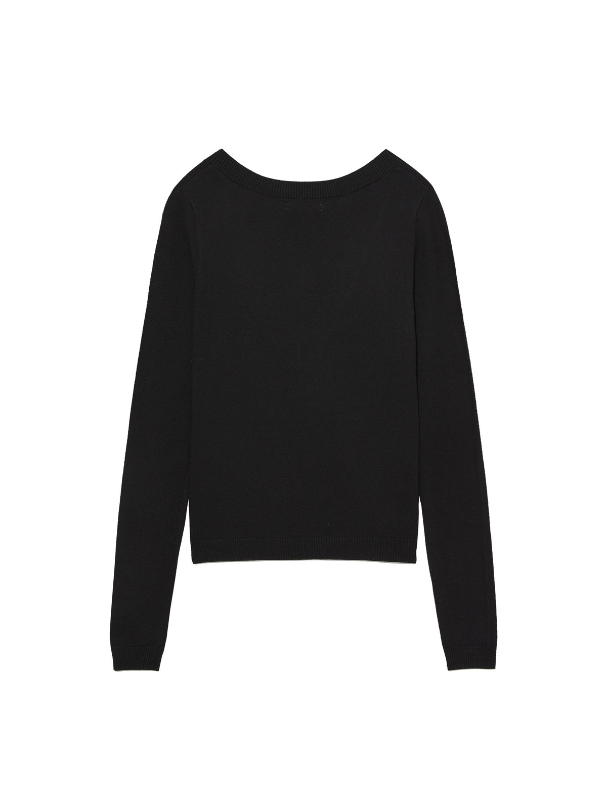GLOWNY G Deep V-Neck Knit (Black)