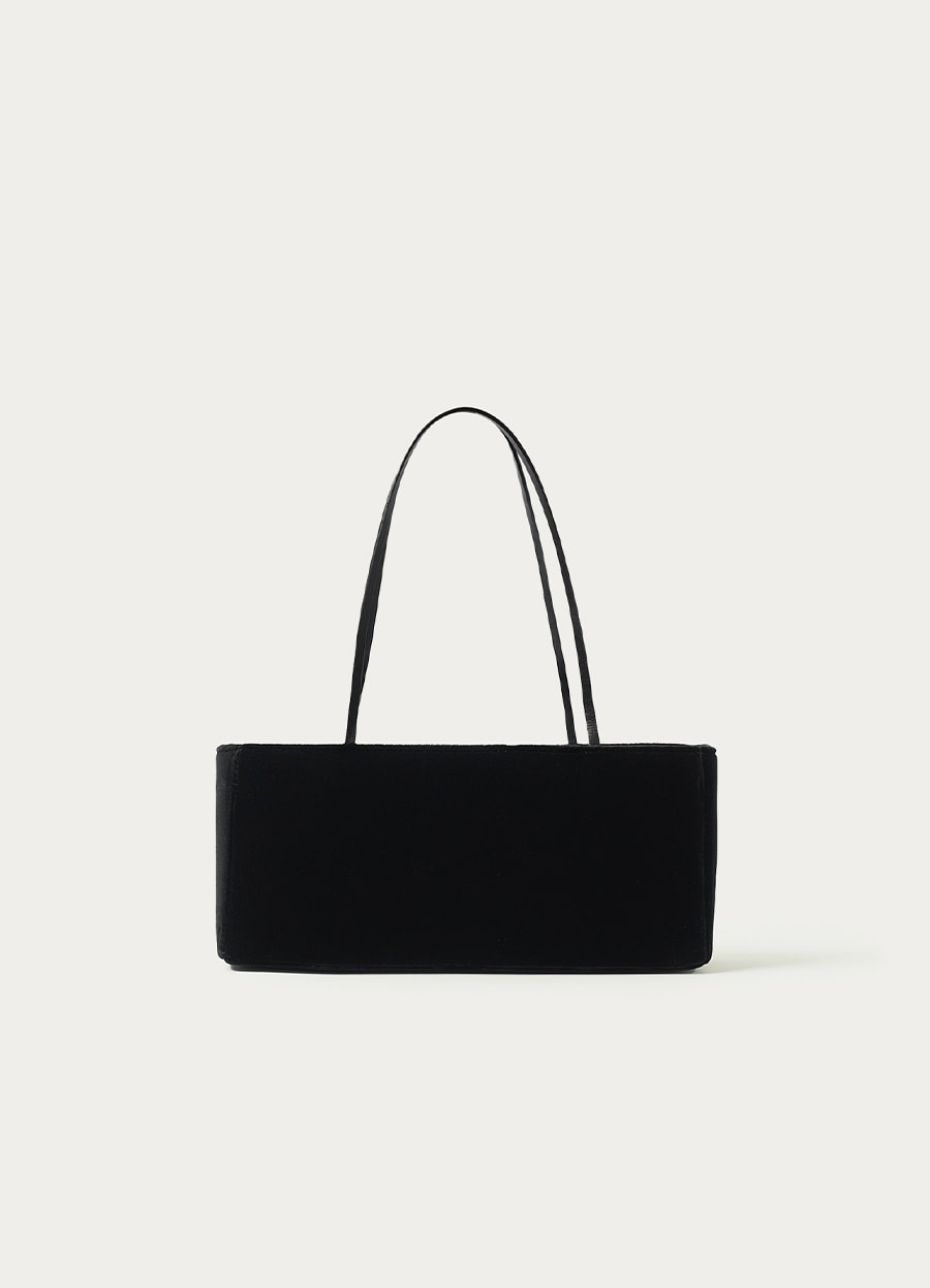 Nothing Written Vernis baguette bag (Black velvet)