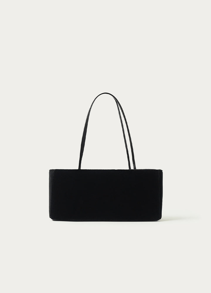 Nothing Written Vernis baguette bag (Black velvet)