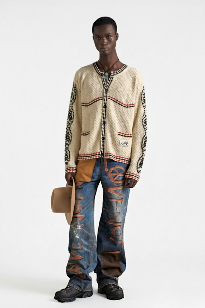 Andersson Bell Fantasia Round-Neck Cardigan