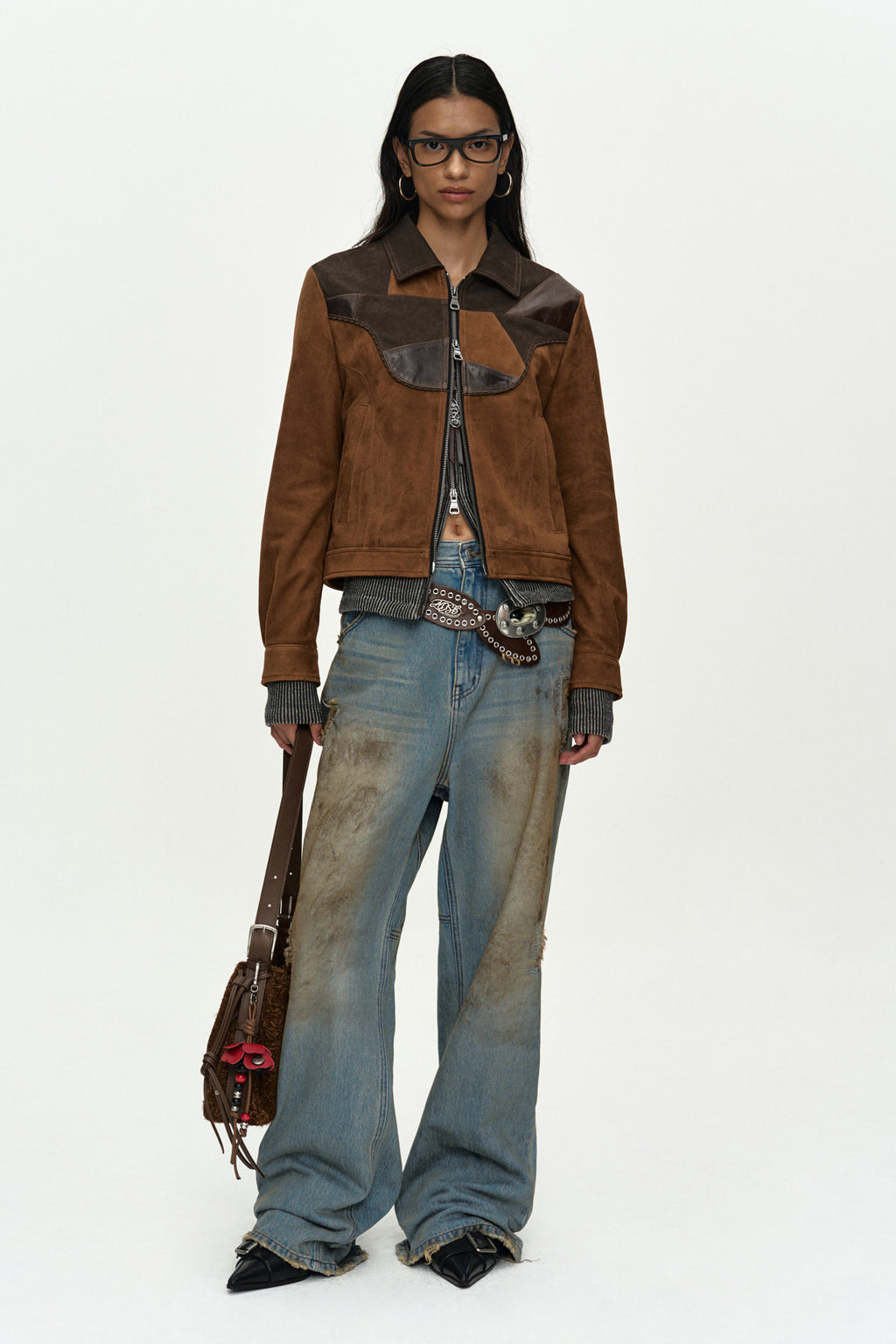 Andersson Bell Harvey Leather Patchwork Jacket