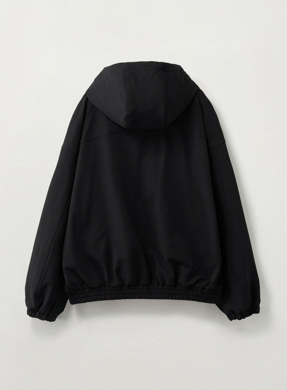 [satur] Teo Nylon Fleece Hood Jacket - Black