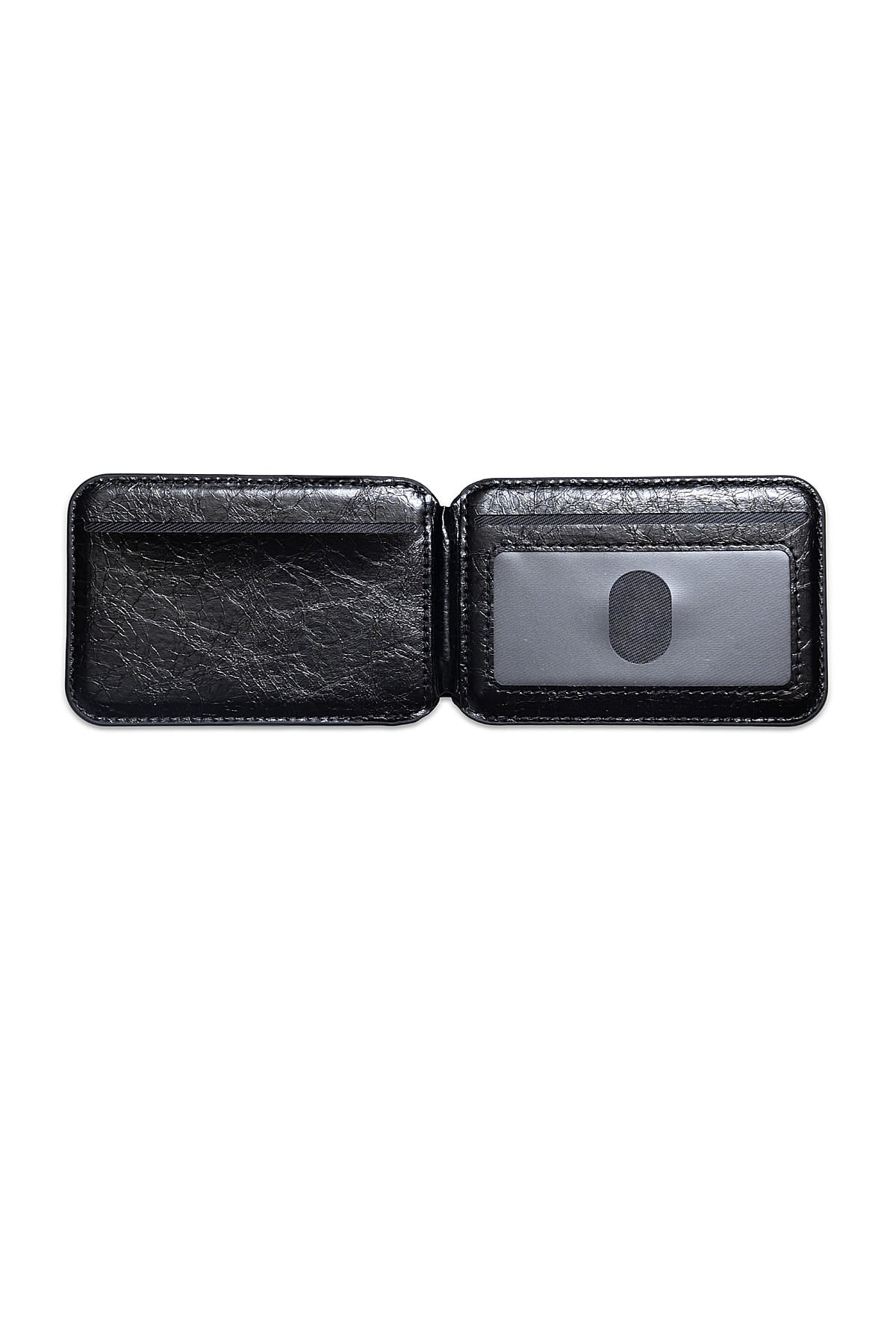 Matinkim Matin Magnetic Flip Card Wallet IN Black