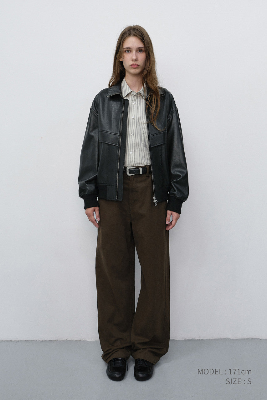 Dunst Straight Chino Slacks Brown