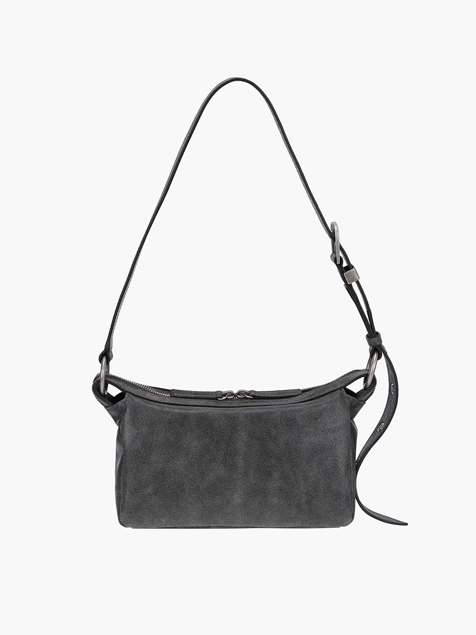Margesherwood Outpocket Hobo Mini white+grey two-tone cracked