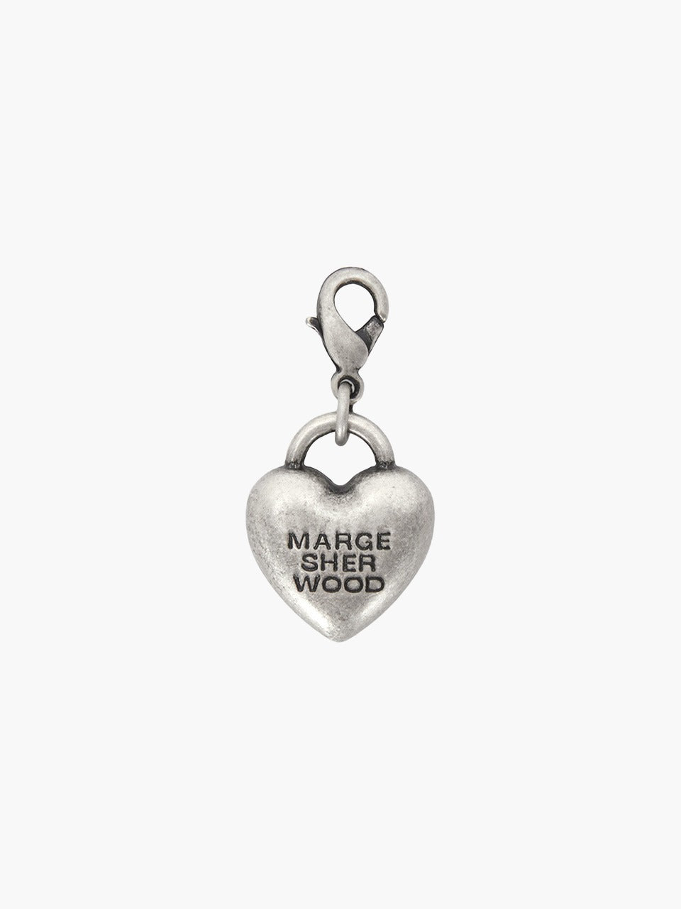 Margesherwood Heart Pendant Charm antiqued silver