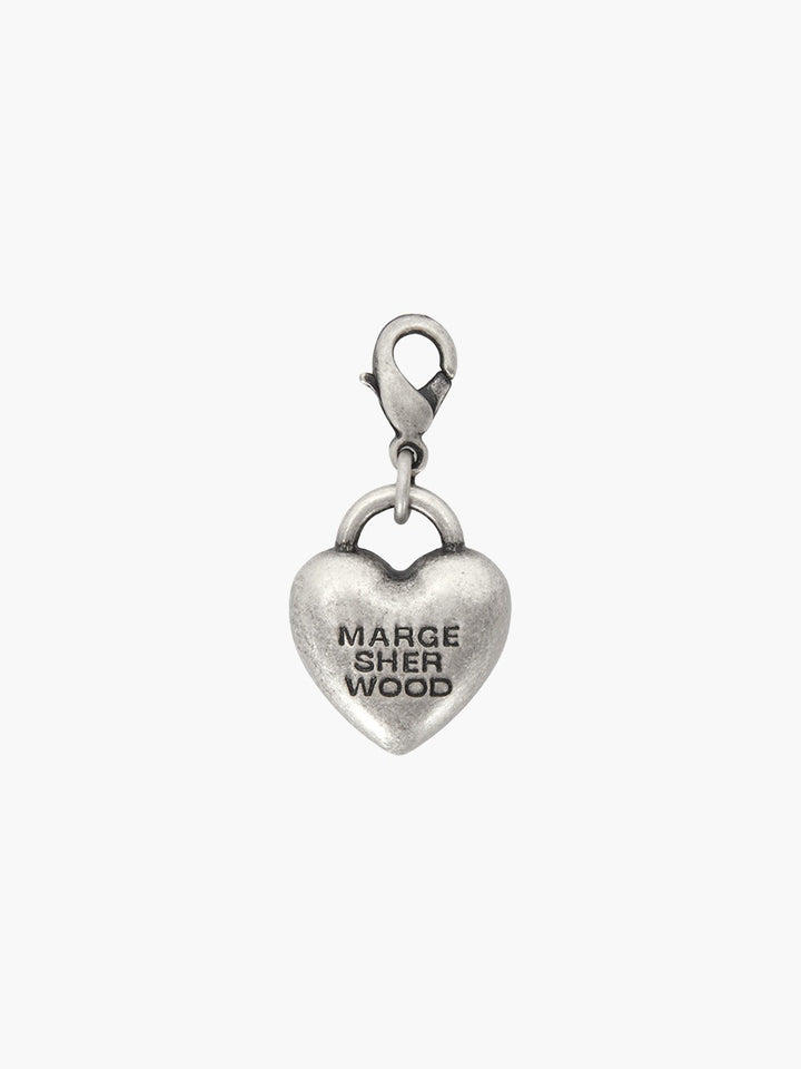 Margesherwood Heart Pendant Charm antiqued silver