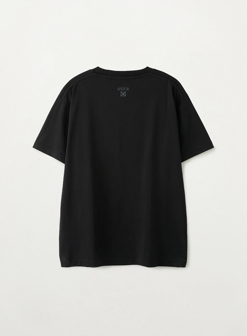 Satur Supima Basic Crewneck T-Shirt - Black