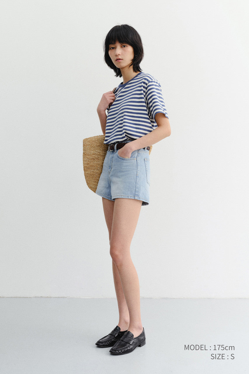 Dunst Mini Denim Shorts Light Blue