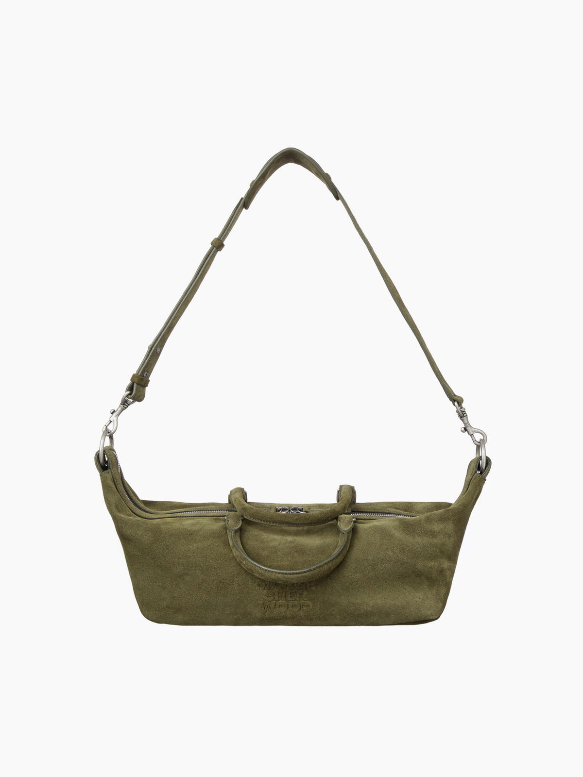 Margesherwood Dumpling EW Tote dark olive suede