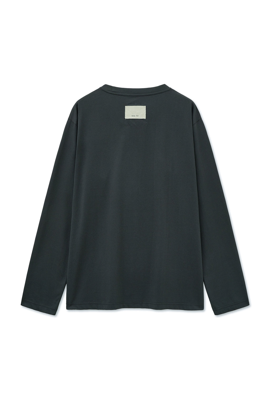 Matinkim Jacquard Graphic Long Sleeve Top For Men IN Charcoal