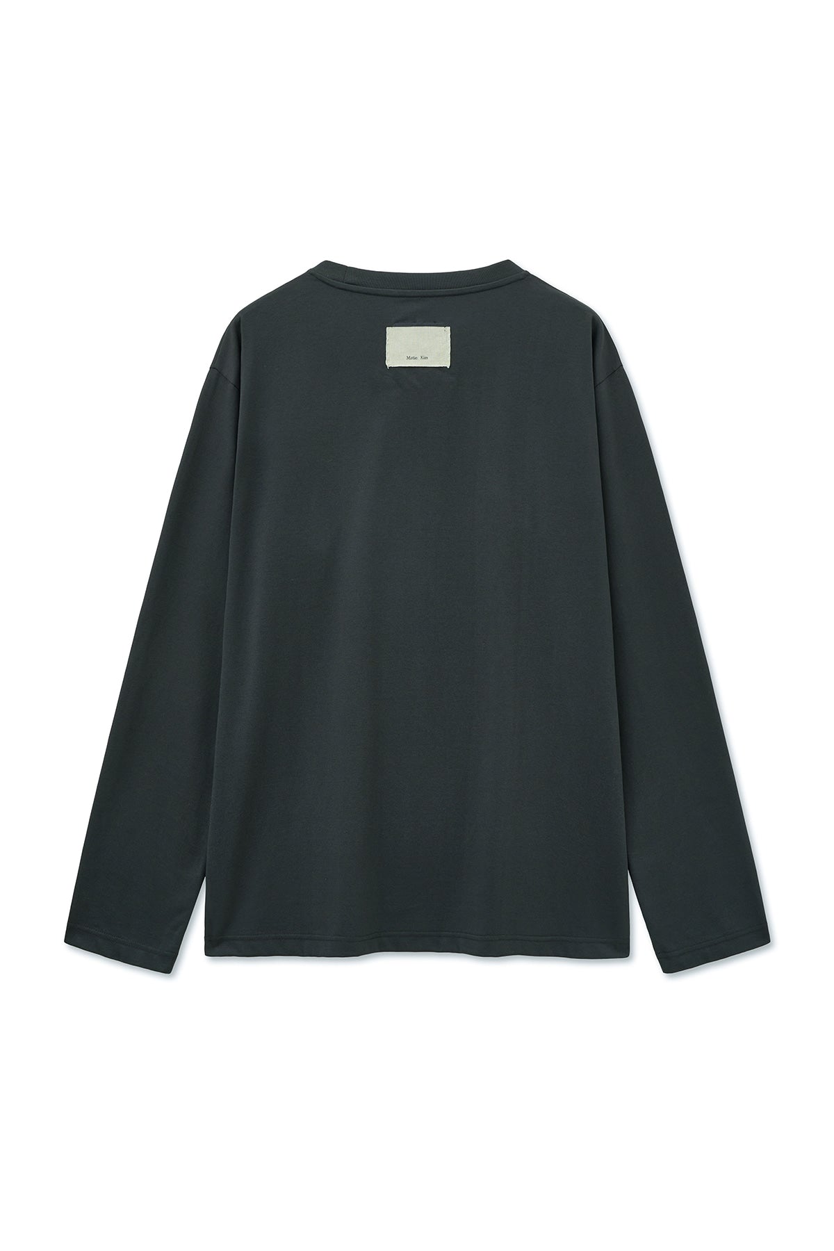 Matinkim Jacquard Graphic Long Sleeve Top For Men IN Charcoal