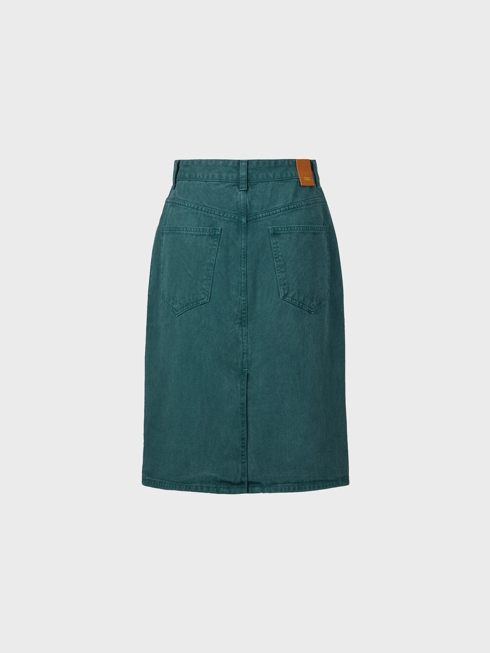 EENK Pocket Denim Skirt - Green