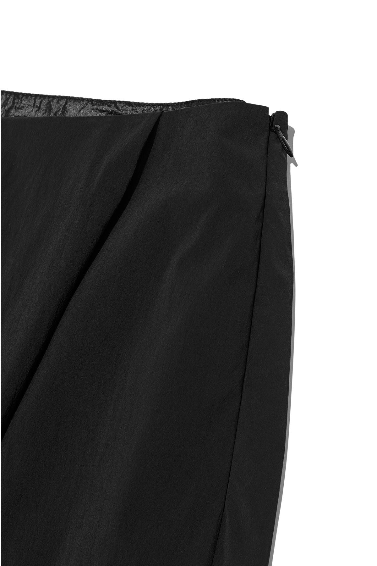 [matinkim] SHIRRING LAYERED MAXI SKIRT IN BLACK