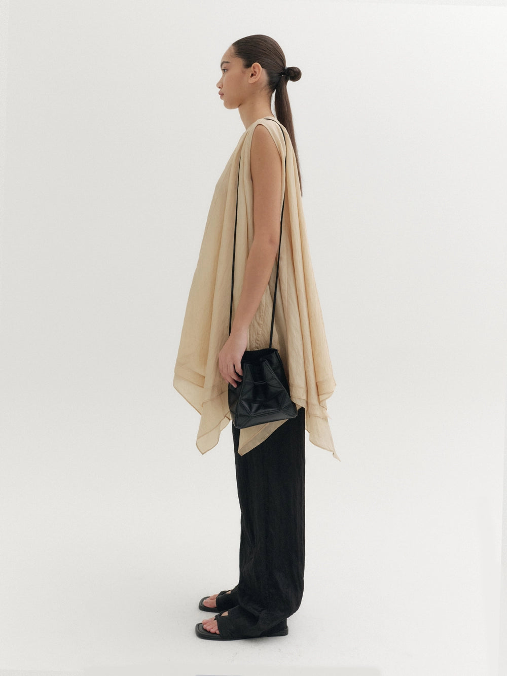 EENK Straight Waistband Pants - Black
