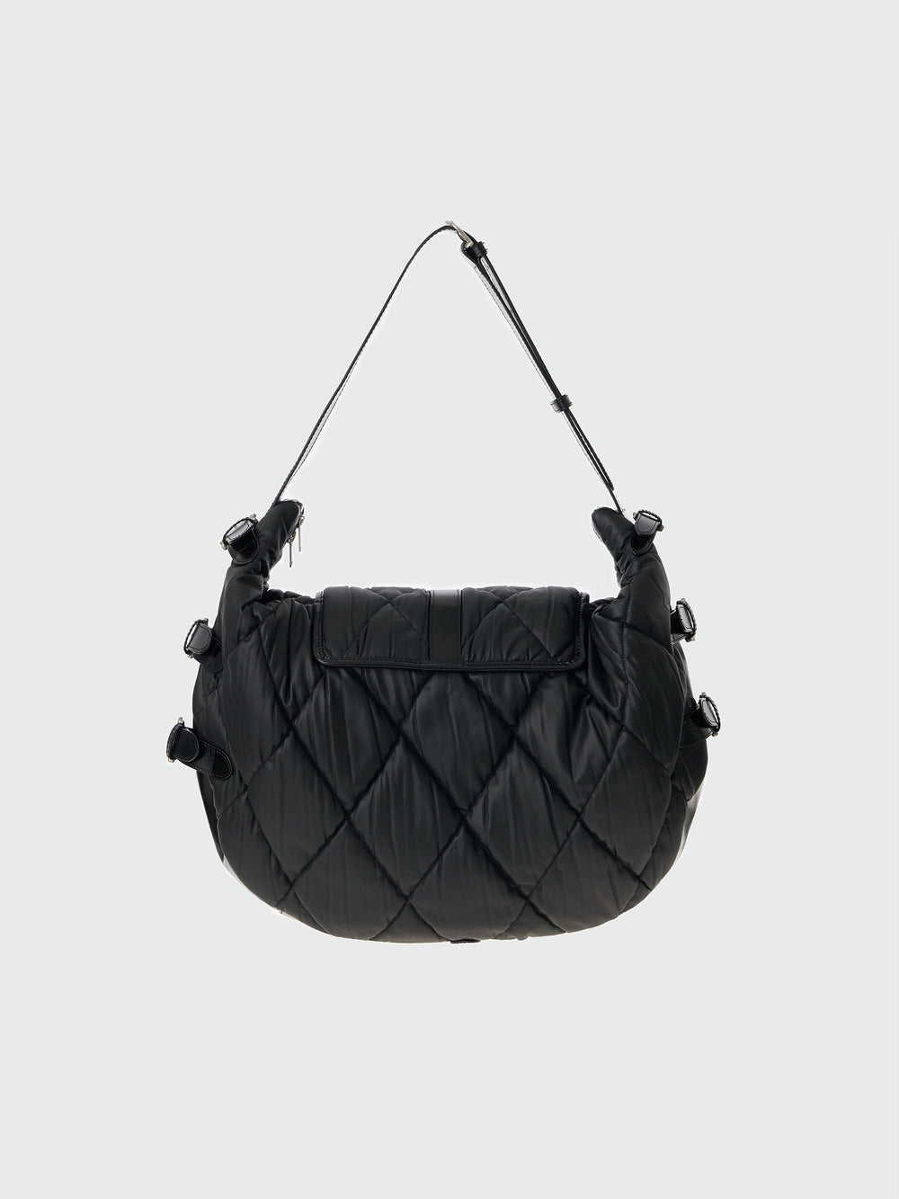 EENK Hind Buckled Hobo Bag - Black