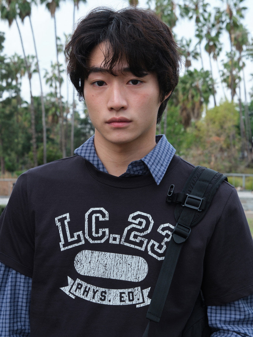[Low Classic] Lc 23 Tee_Charcoal Navy