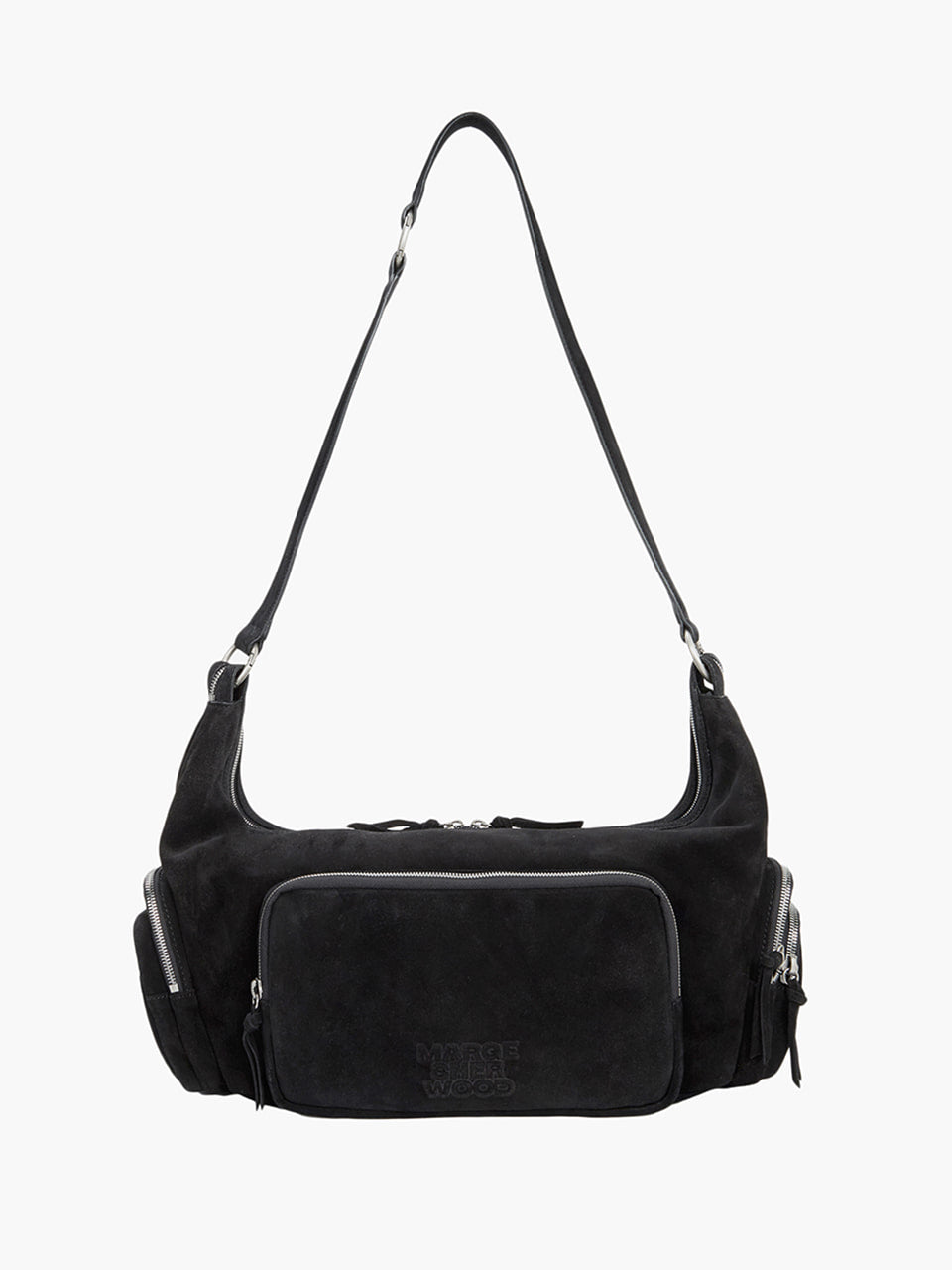 Margesherwood City Hobo EW black suede
