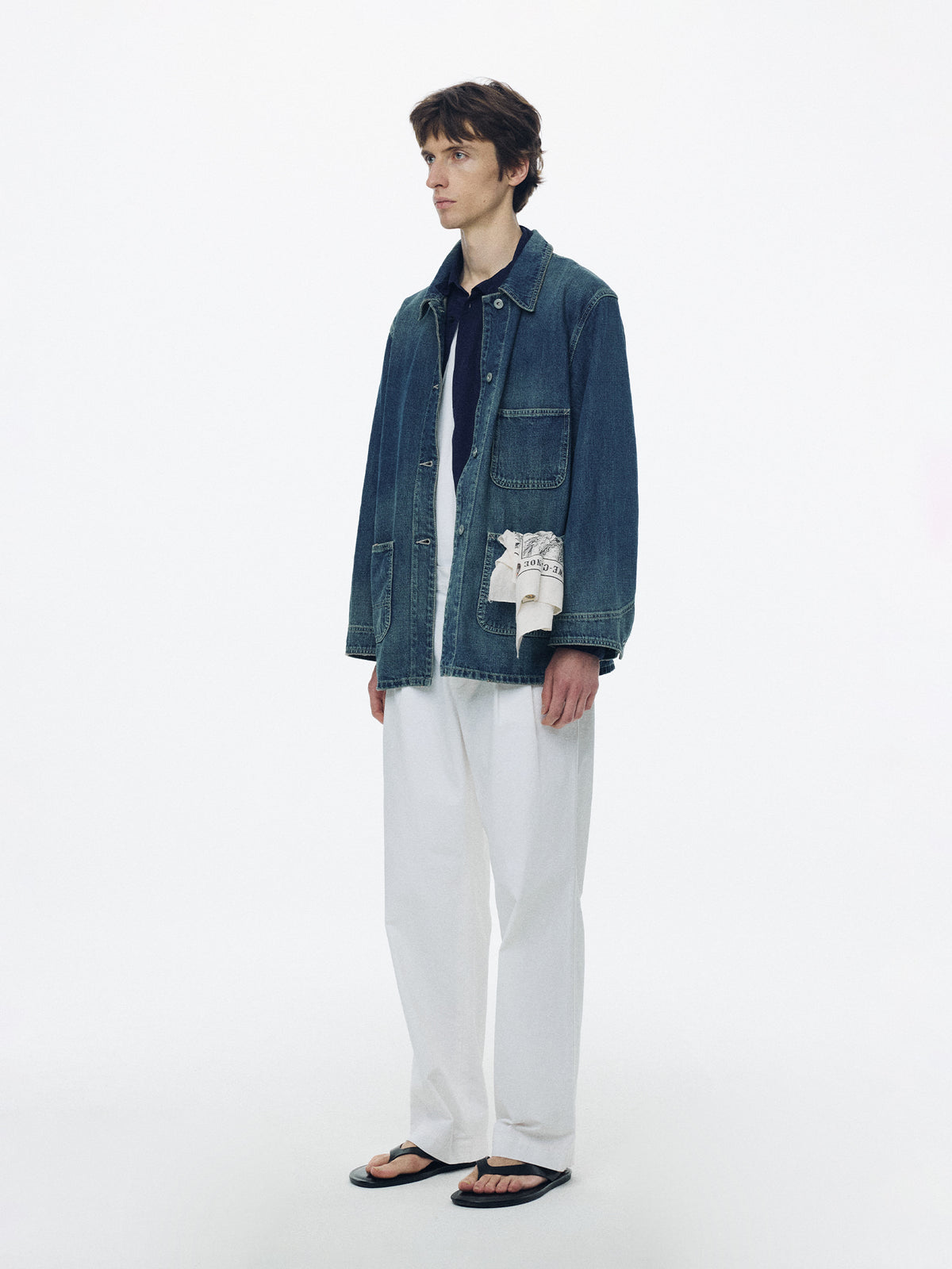 Nothing Written Denim work jacket (Light indigo, M)