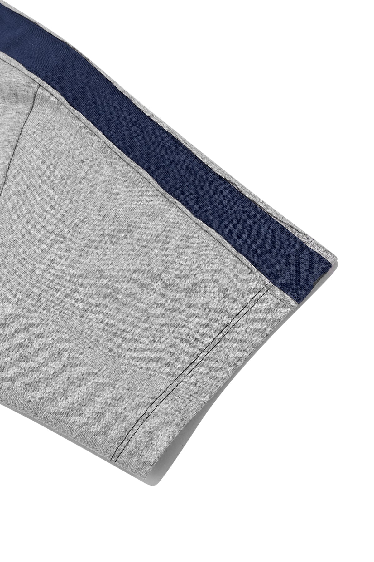 [matinkim] COLOR LINE POINT LOGO TOP FOR MEN IN GREY