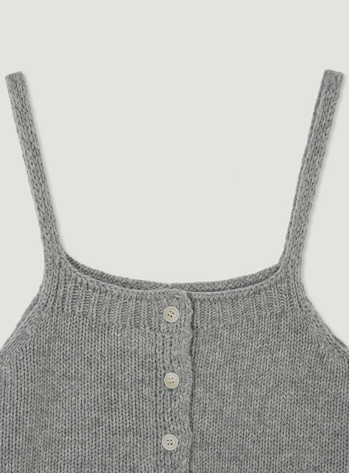 Mango Maniplease Hen Bustier Knit Grey