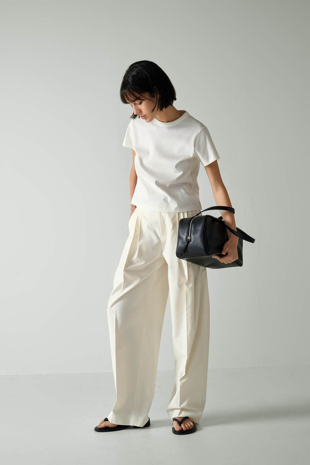 Facade Pattern Silket Cotton Crop T-shirt
