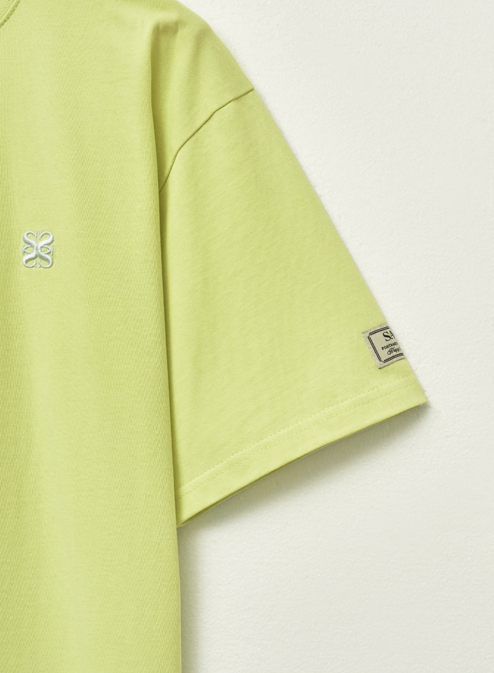 [satur] (W) Classic Small Logo T-Shirt - Neon Yellow
