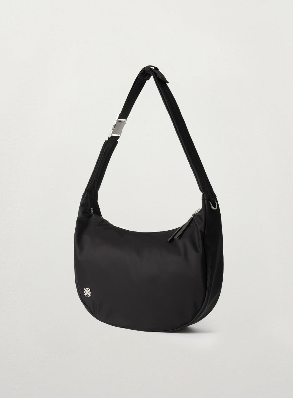 [satur] Big Hobo Shoulder Bag - Black