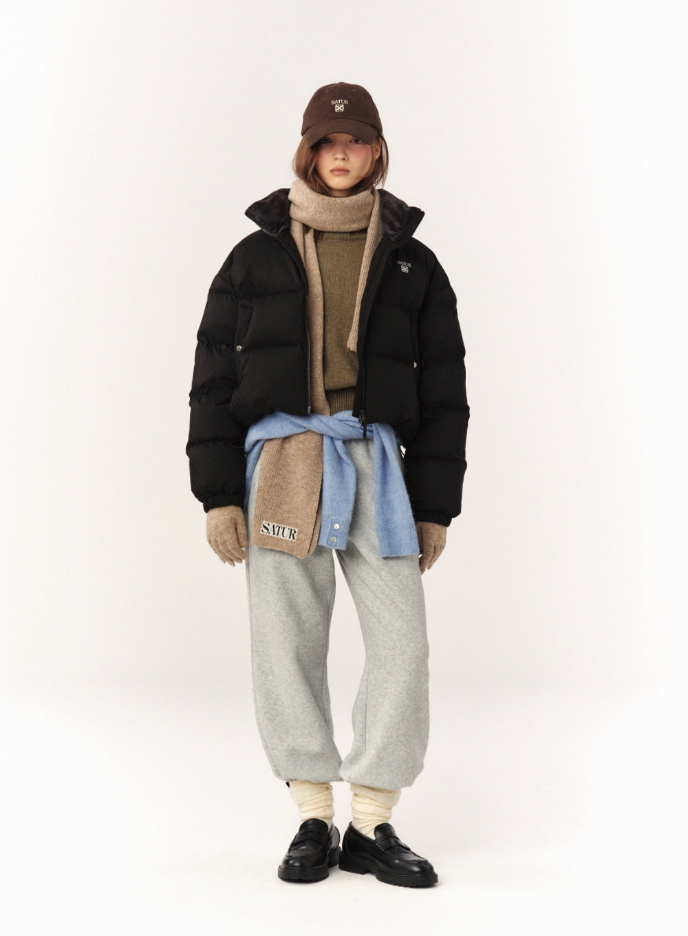 [satur] Verona Knit Gloves - Beige