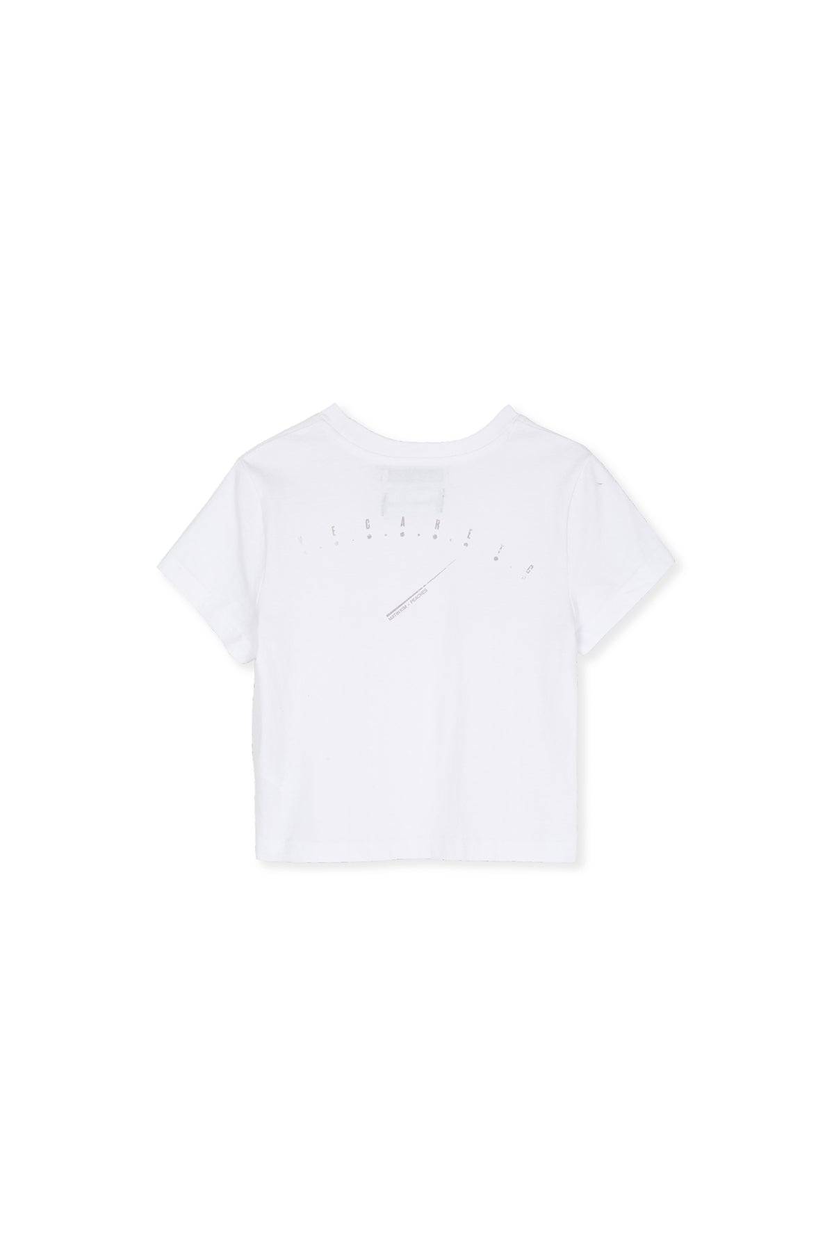 [matinkim] PEACHES LOGO GRAPHIC CROP TOP IN WHITE